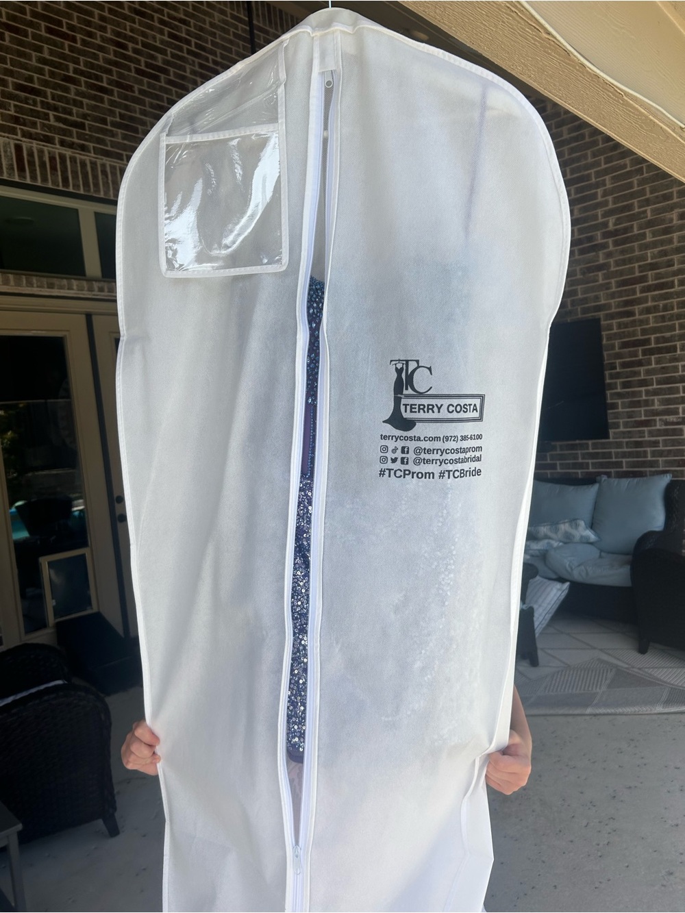 Brand new! Terry Costa Strapless Hoco/pageant dress with Garment Bag